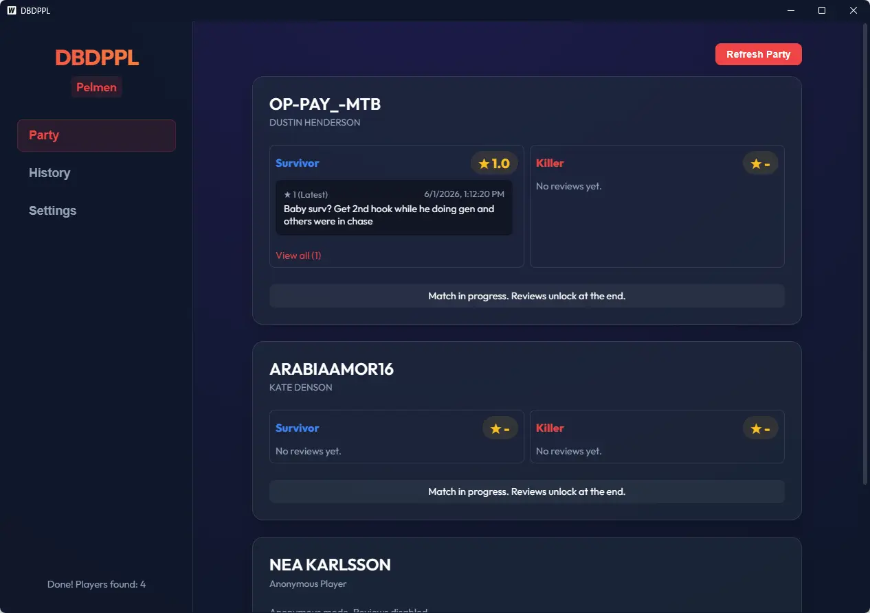 DBDPPL Interface